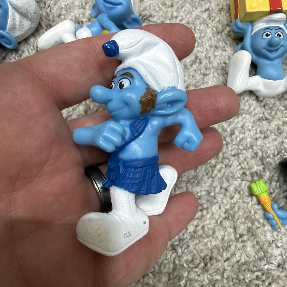 Smurf PVC Payo Figures lot x5 toy Smurf action figures - Picture 5 of 15